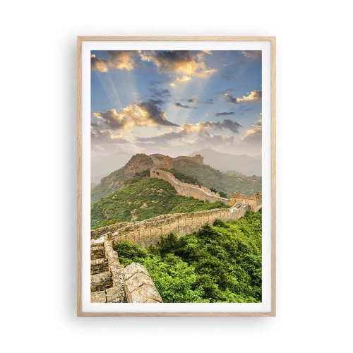 Poster in light oak frame - Neverending Grandeur - 70x100 cm
