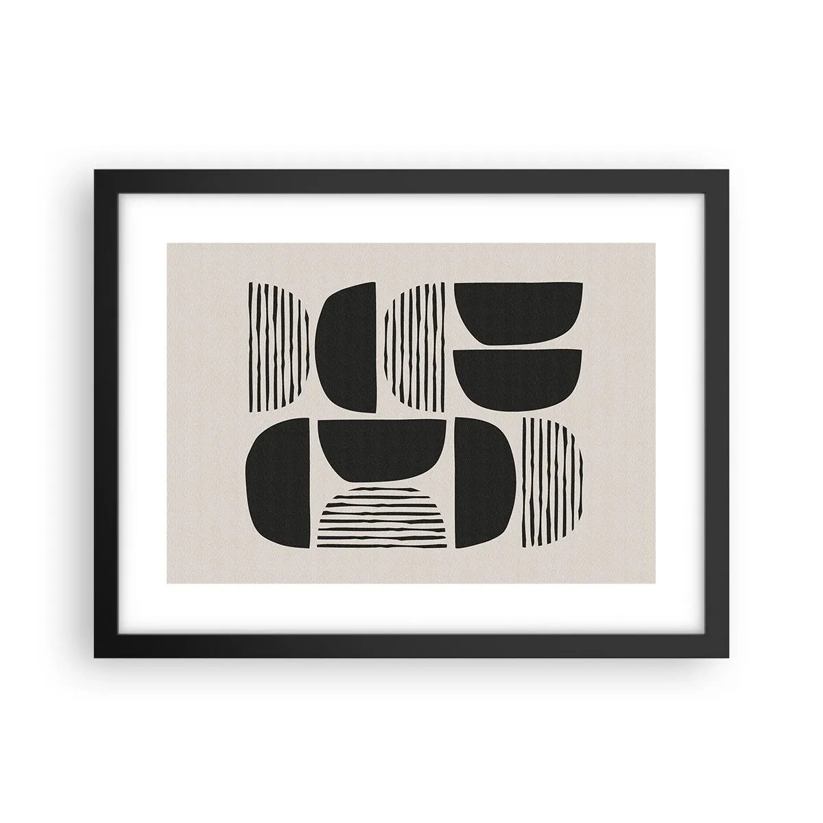 Poster in black frame - Half-Systems - 40x30 cm