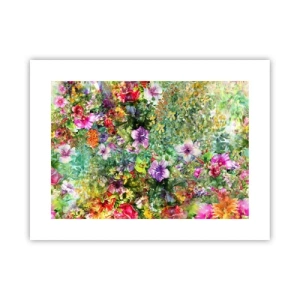 Poster - Lost in the Flowers - 40x30 cm