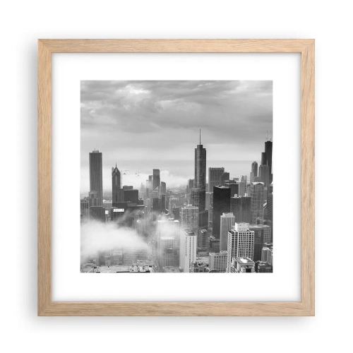 Poster in light oak frame - American Landscape - 30x30 cm