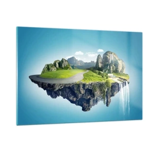 Glass picture - Fantastic Island - 120x80 cm