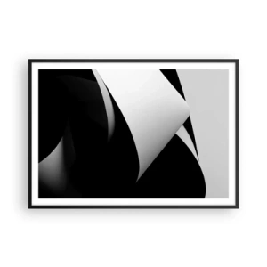 Poster in black frame - Planes of Light Emerging from the Shadow - 100x70 cm