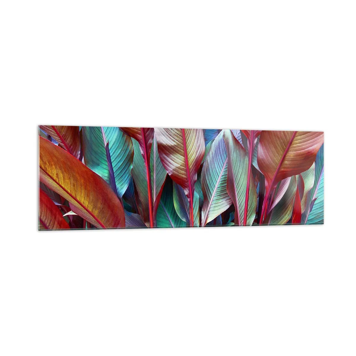 Glass picture - Colourful Thicket - 160x50 cm