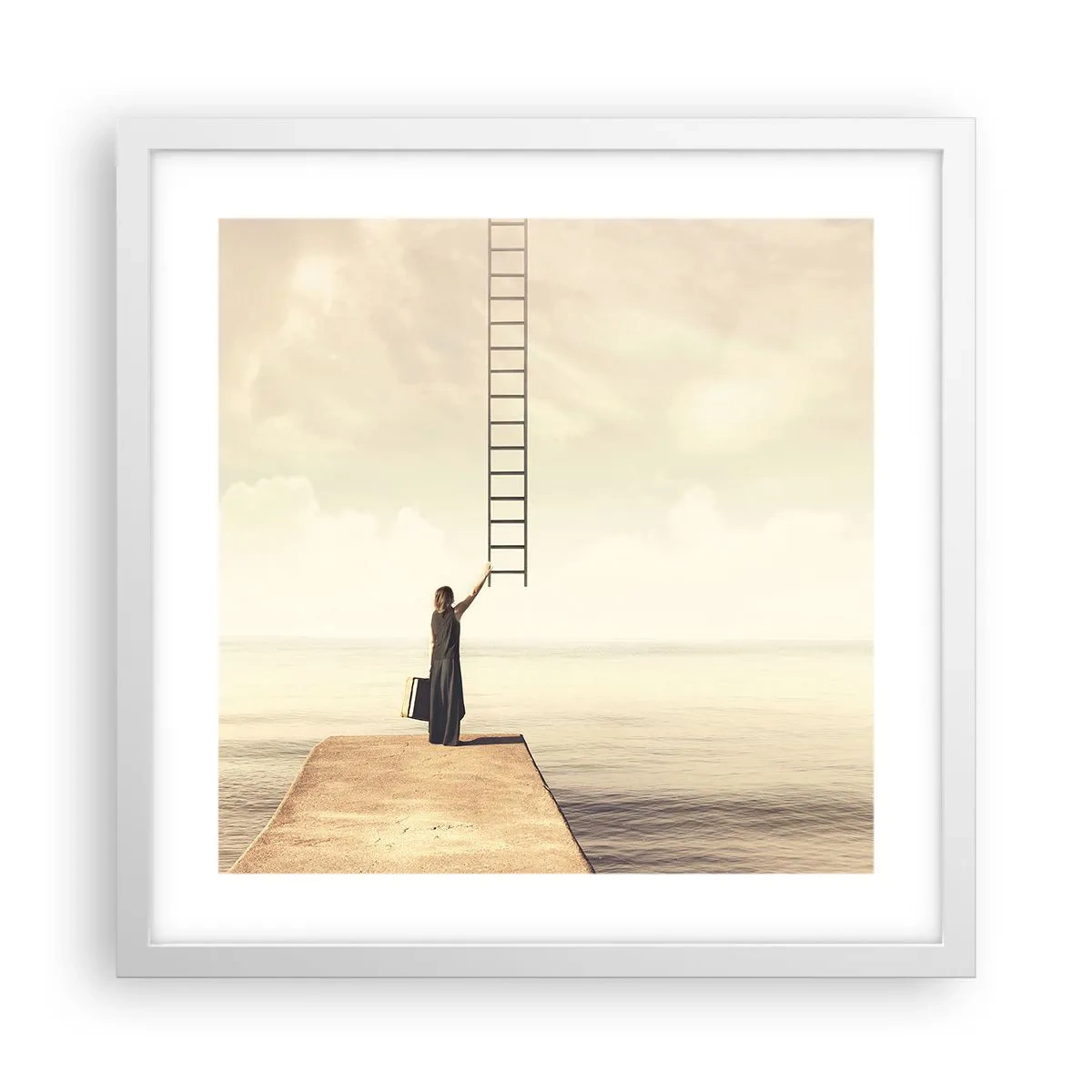 Poster in white frmae - Magical Trip - 40x40 cm