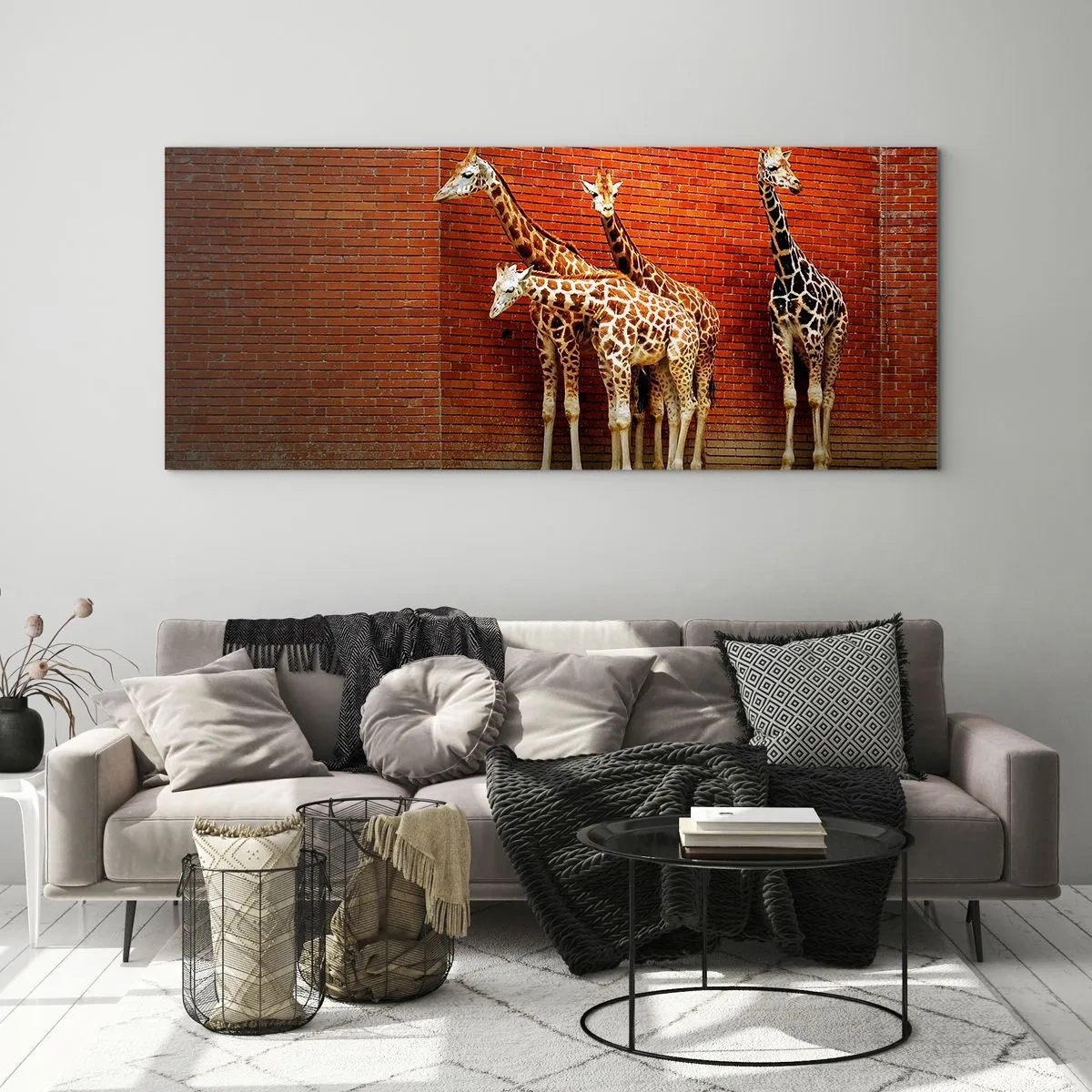 Glass picture - Can You See an Acacia? - 90x30 cm