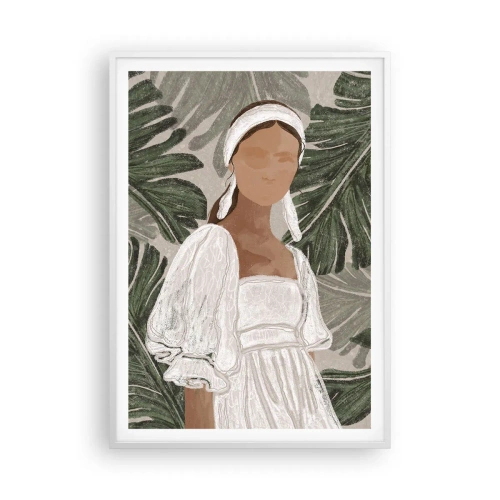 Poster in white frmae - Exotic Portrait - 70x100 cm