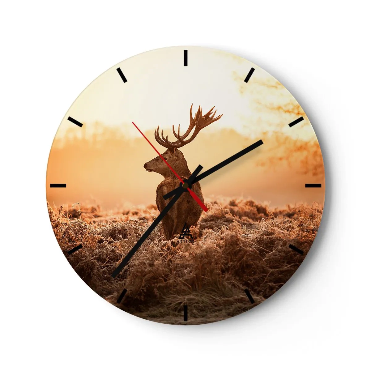 Wall clock - Clock on glass - Master of the Moor - 40x40 cm