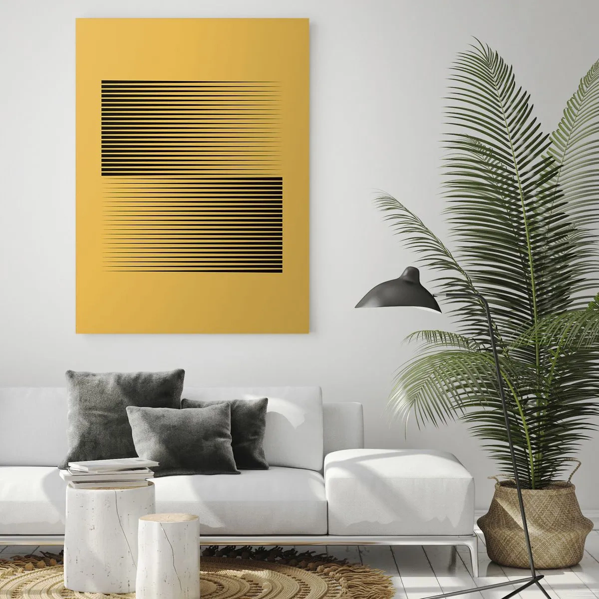 Glass picture - Square Opposites - 50x70 cm