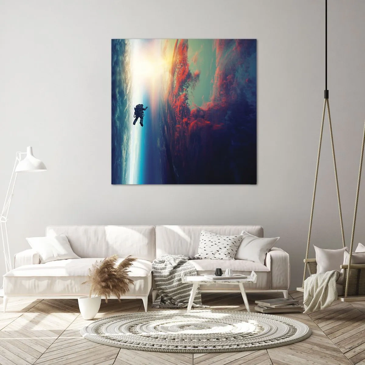 Canvas picture - Confronting the Universe - 40x40 cm