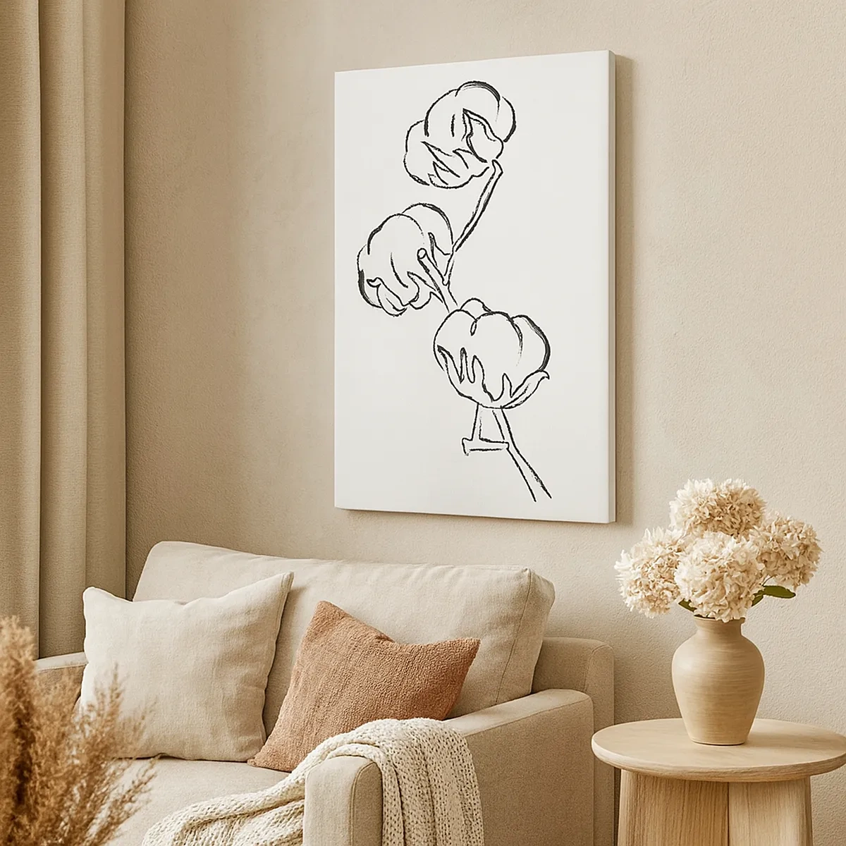 Canvas picture - Cotton Fluff - 50x70 cm