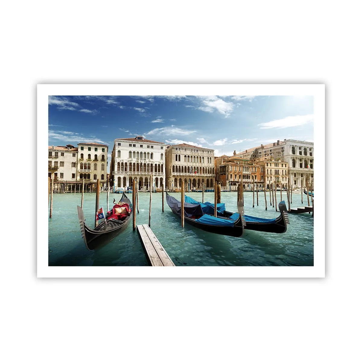 Poster - Palaces in Blue - 91x61 cm