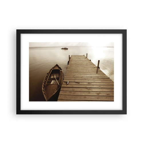 Poster in black frame - Great Calm - 40x30 cm