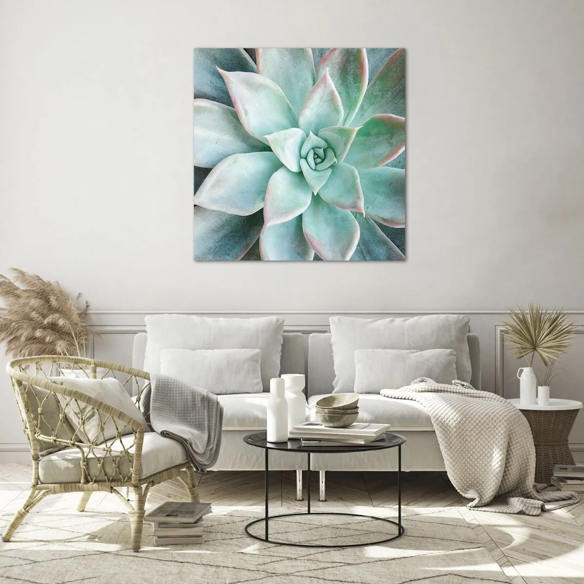 Glass picture - Heart of a Desert - 40x40 cm