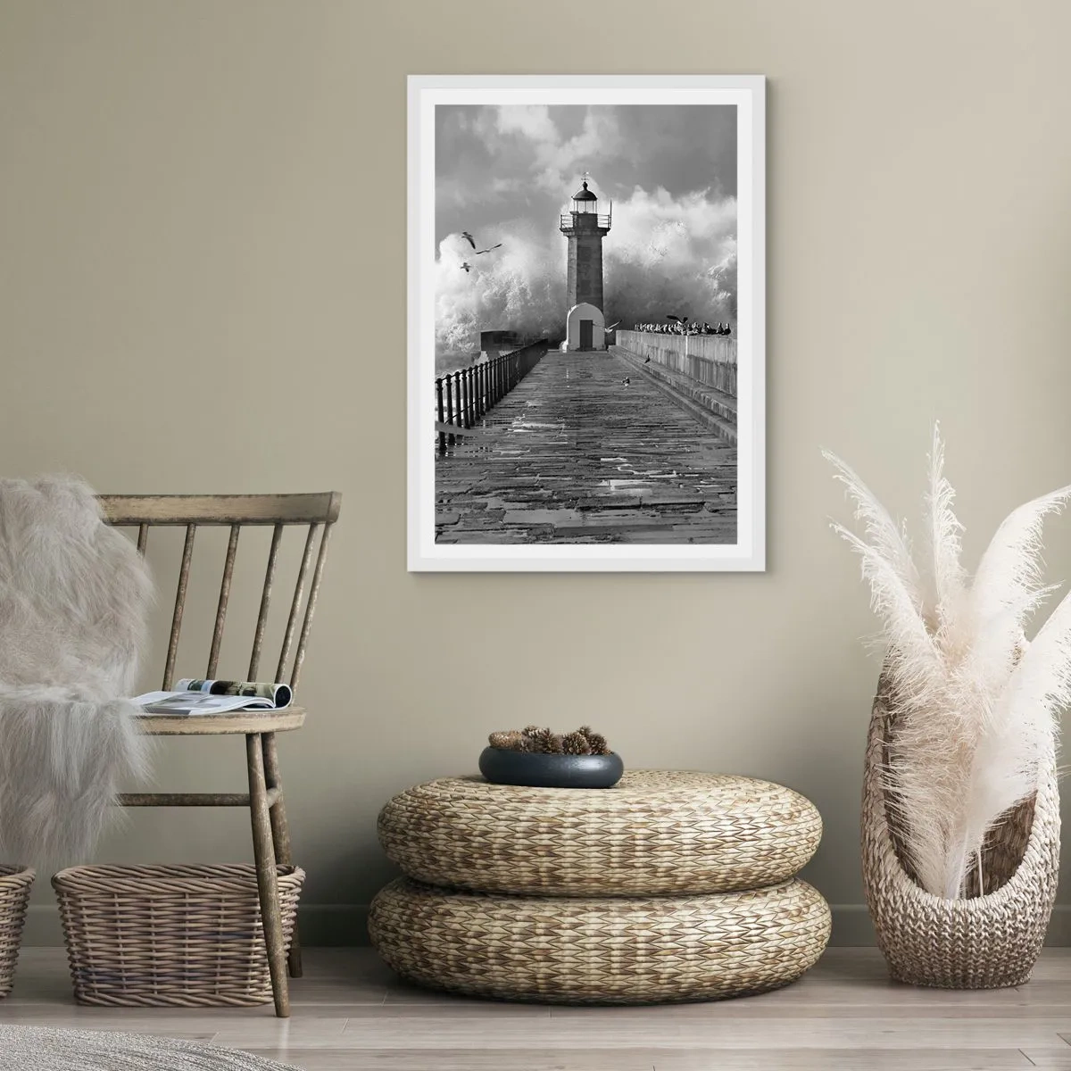 Poster in white frmae - Fearless - 40x50 cm