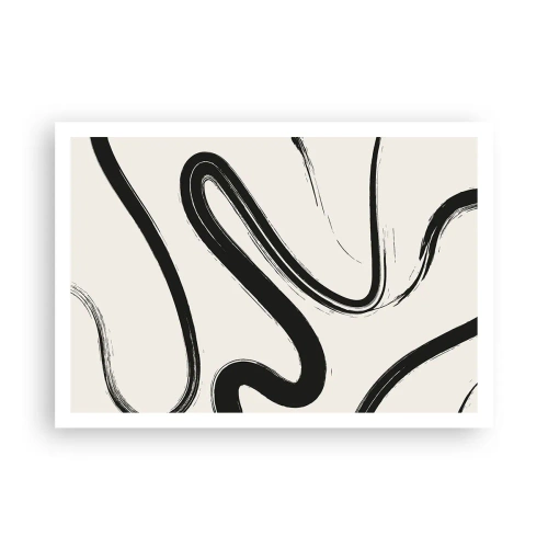 Poster - Black and White Fancy - 100x70 cm