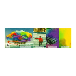 Photo Wallpaper Sample Standard Eco - Revive this World - Abstraction, Man, Modern Pattern - 100x30 cm