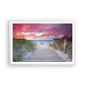 Poster in white frmae - Baltic Impression - 91x61 cm
