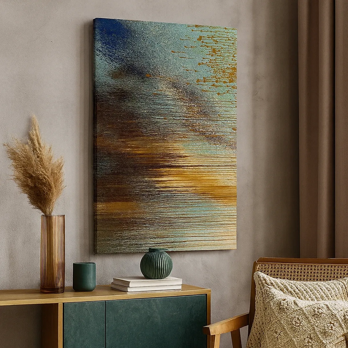 Canvas picture - Non-accidental Colourful Composition - 50x70 cm