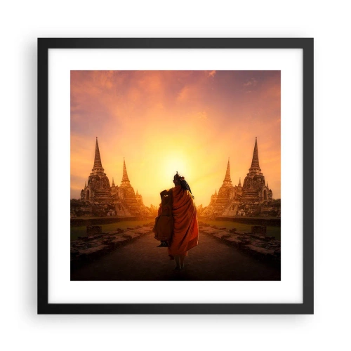 Poster in black frame - In Peace through Eternity - 40x40 cm