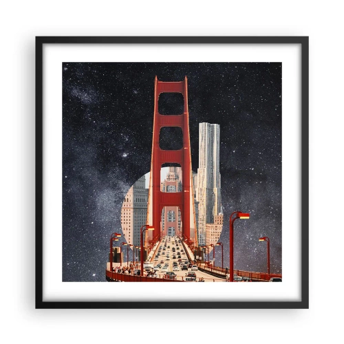 Poster in black frame - Always in the Centre - 50x50 cm