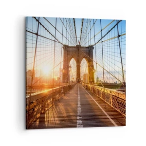 Canvas picture - On a Golden Bridge - 60x60 cm