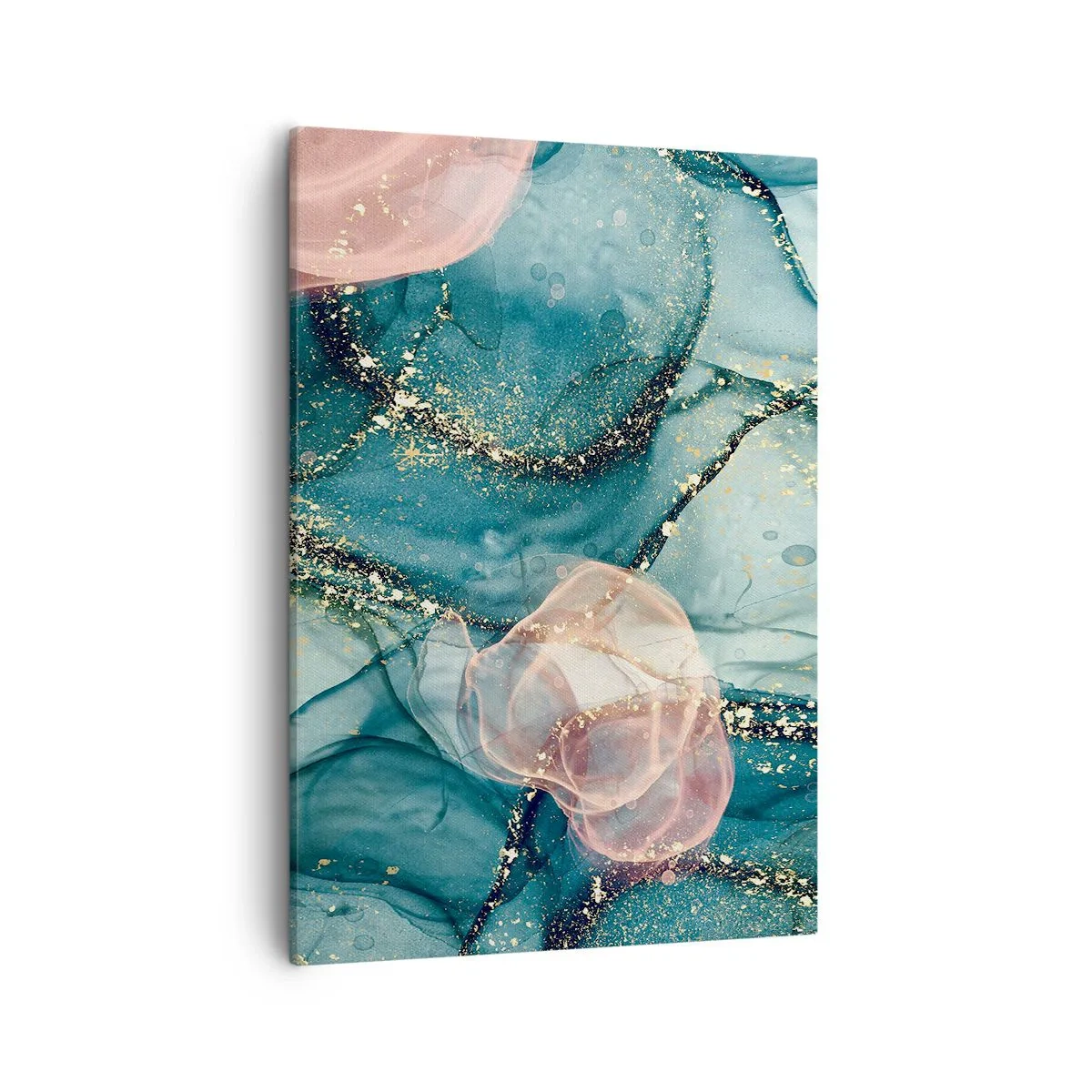 Canvas picture - Silm Blue, Tulle Pink - 50x70 cm