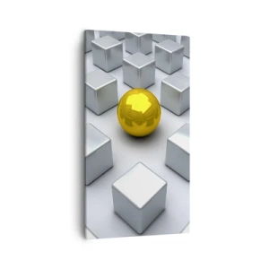 Canvas picture - Why Me? Geometric Composition. - 45x80 cm