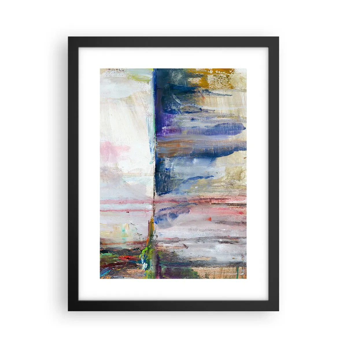 Poster in black frame - Colourful Impressions an Associations - 30x40 cm