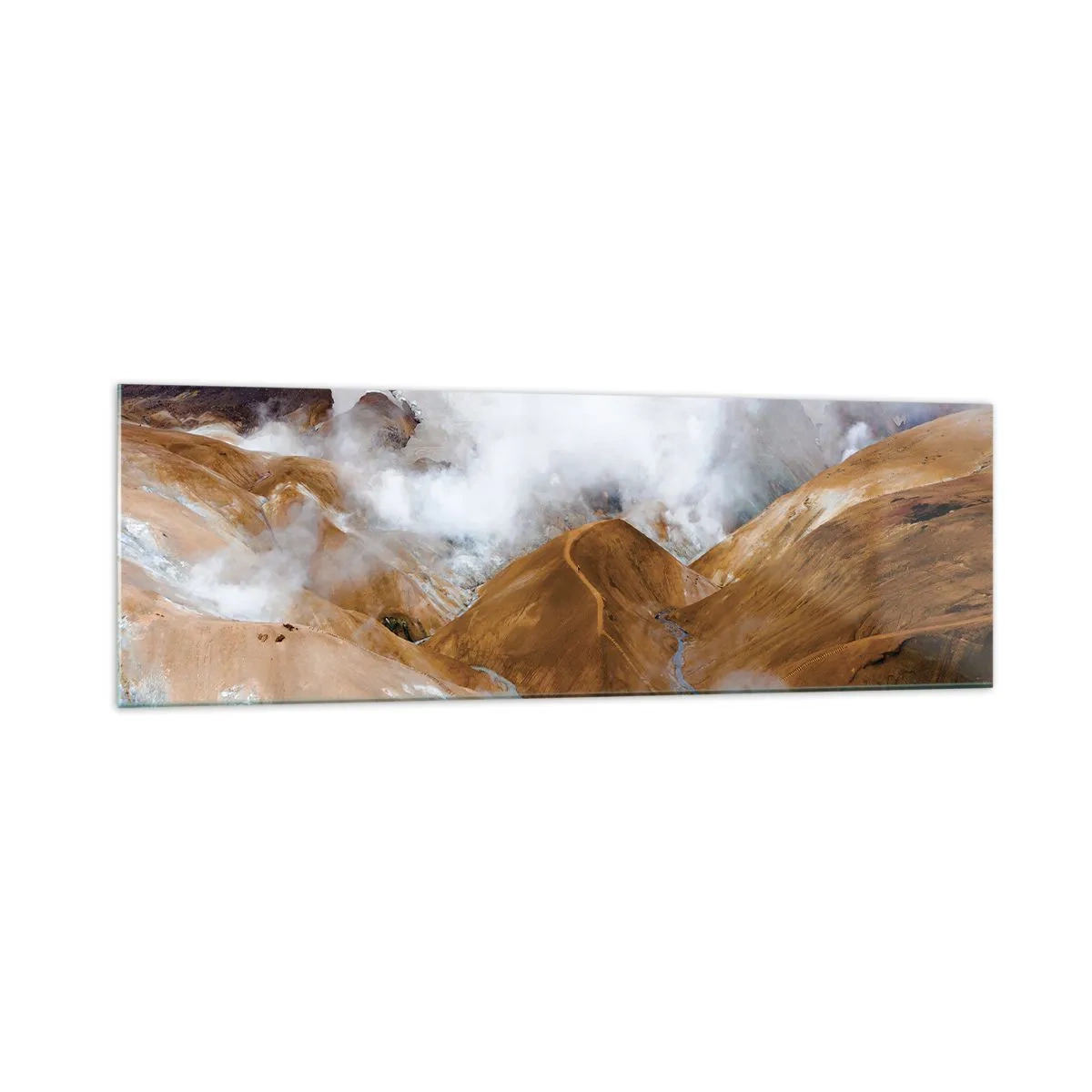 Glass picture - Severe Beauty of Iceland - 160x50 cm