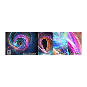 Photo Wallpaper Sample Standard Eco - Where Are You Taking Me? - Abstraction, Piece, Vortex - 100x30 cm