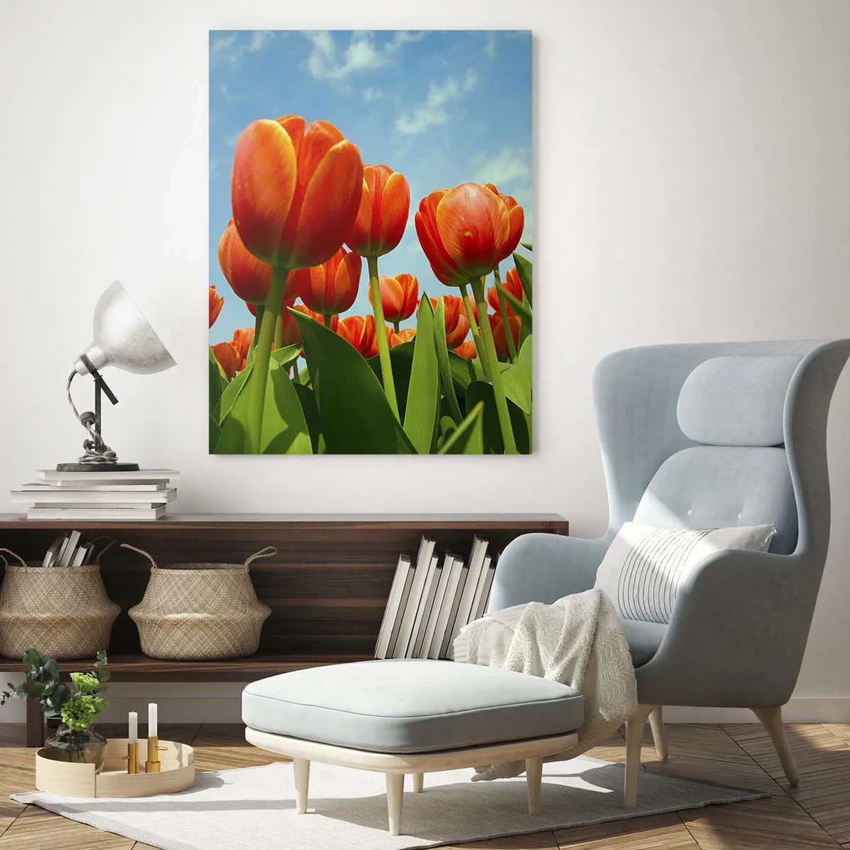 Glass picture - Blue Sky Is All They Need - 50x70 cm