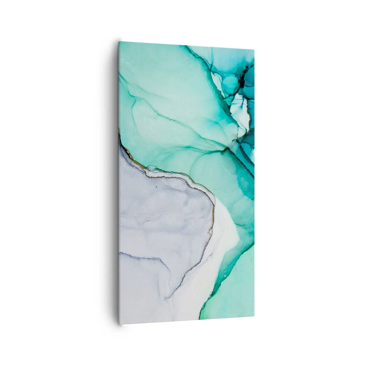 Canvas picture - Study in Turquoise - 65x120 cm