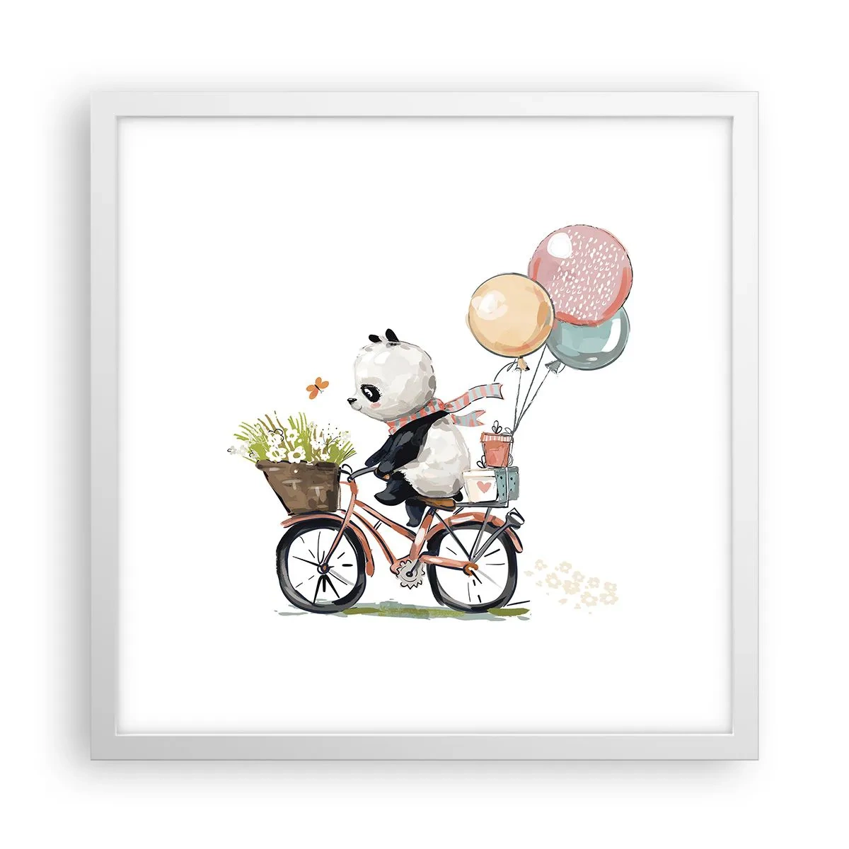 Poster in white frmae - Lucky Day - 40x40 cm