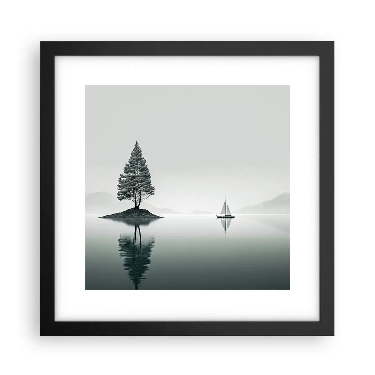 Poster in black frame - Daydreaming - 30x30 cm