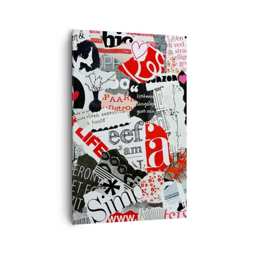 Canvas picture - Hipster's Collage - 80x120 cm