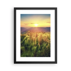 Poster in black frame - Peaks and Summits - 30x40 cm