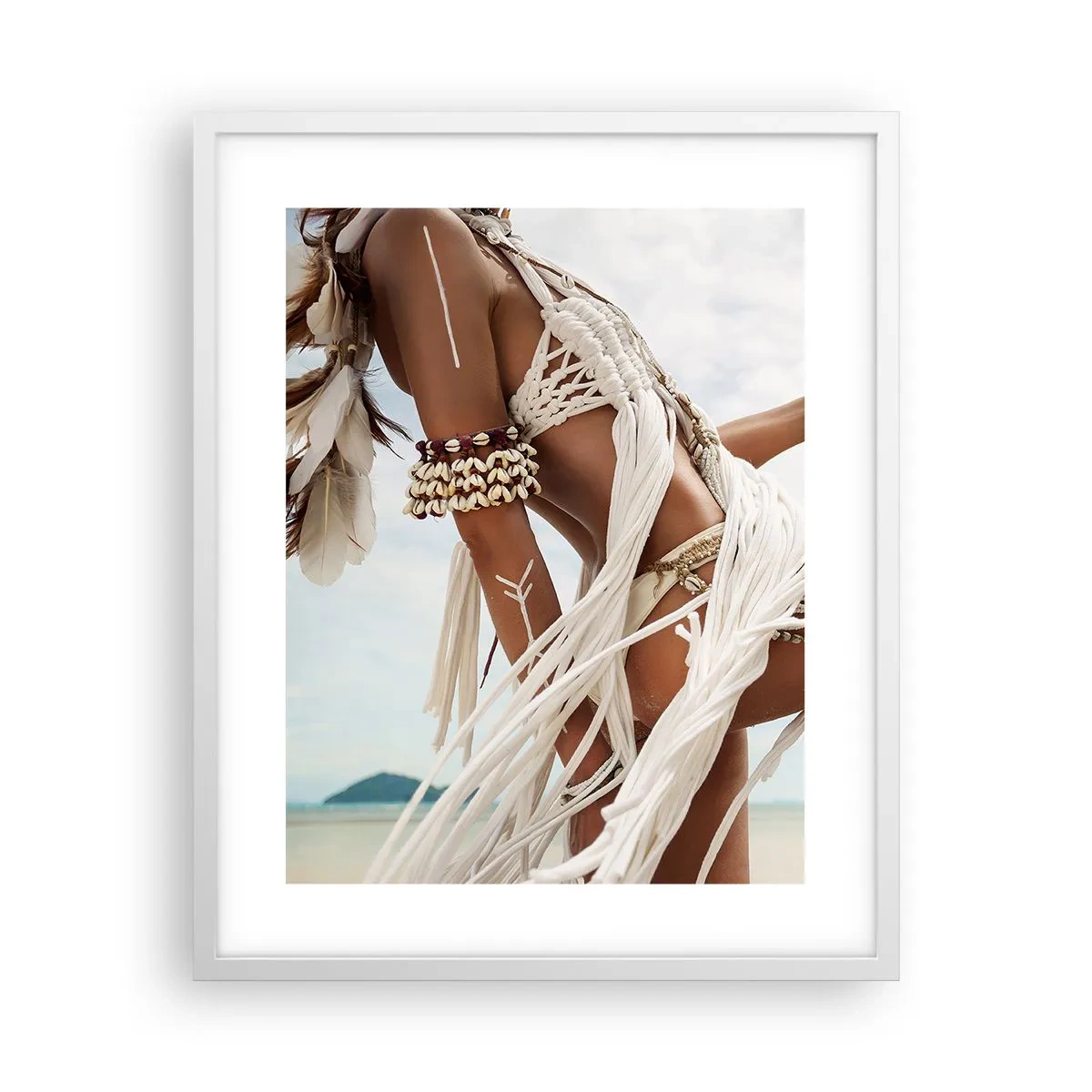 Poster in white frmae - Priestess of the Sun - 40x50 cm