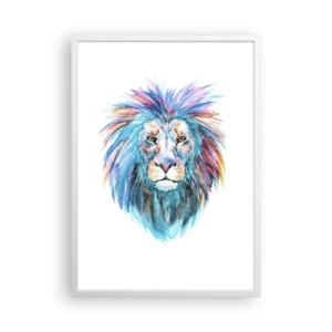 Poster in white frmae - Electrifying Aura - 50x70 cm
