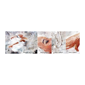 Photo Wallpaper Sample Self-Adhesive Deluxe Sticker - Delicate and Light As a Tulle - Ballerina, Dance, Ballet - 100x30 cm