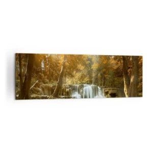 Canvas picture - Park Cascade - 160x50 cm