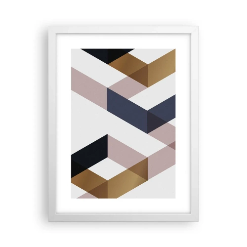 Poster in white frmae - Planes and Angles - 30x40 cm