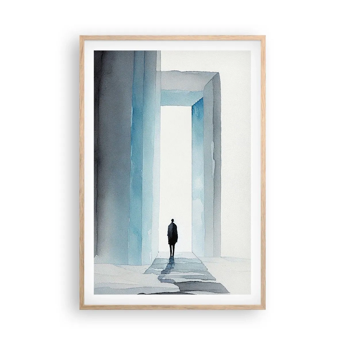 Poster in light oak frame - Live Without Limitations - 61x91 cm