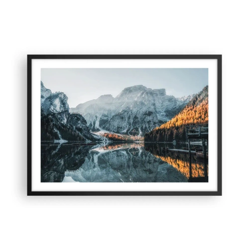 Poster in black frame - Mirror Landscape - 70x50 cm