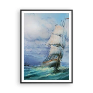 Poster in black frame - Happy Winds - 70x100 cm