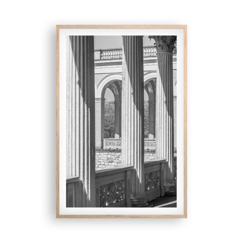 Poster in light oak frame - Sunny Arcade - 61x91 cm