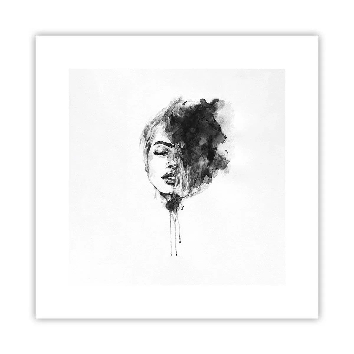 Poster - What Does a Girl Dream about? - 30x30 cm