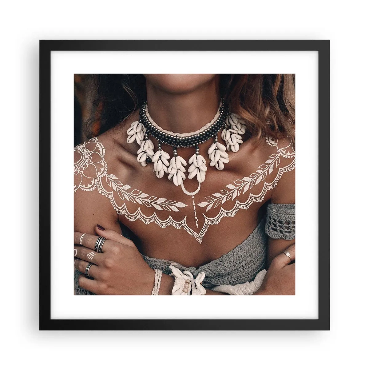 Poster in black frame - Talismans, Rituals of Womanhood - 40x40 cm