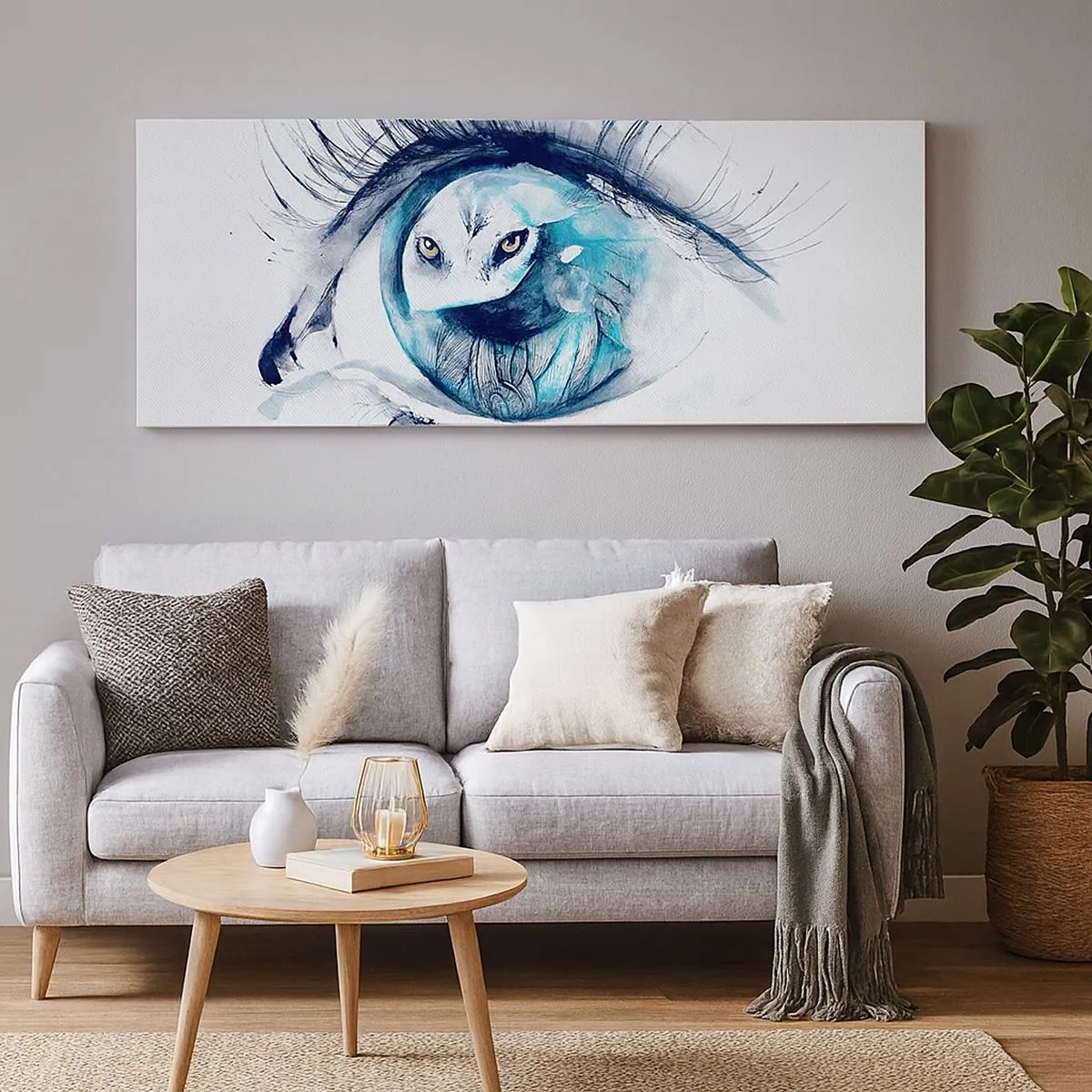 Canvas picture - Eye to Eye with Wilderness - 100x40 cm