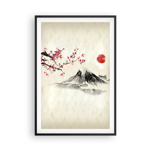 Poster in black frame - Love Japan - 61x91 cm