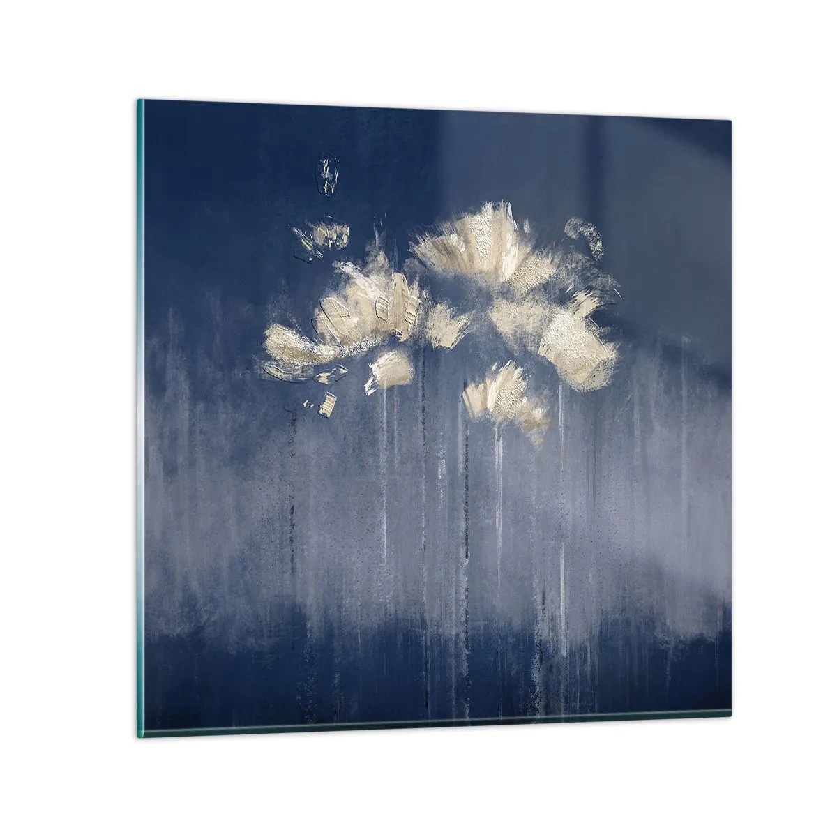 Glass picture - Like Flakes in the Wind - 30x30 cm